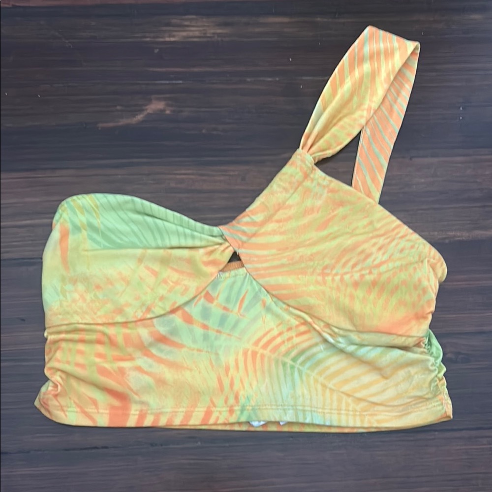 Vibrant One-Shoulder Top